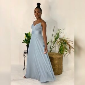 Dusty Blue Evening Dress